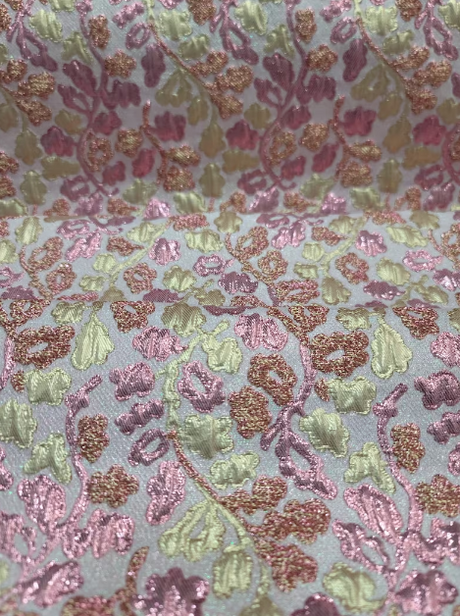 Brocade Jacquard Floral Fabric