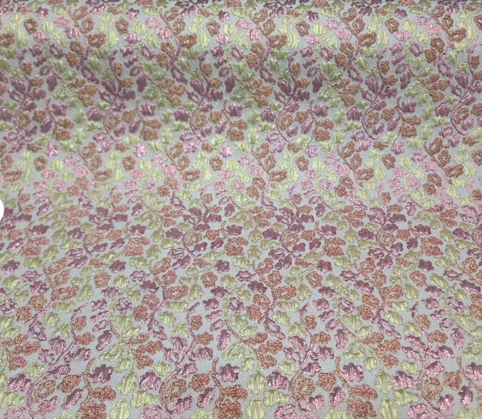 Brocade Jacquard Floral Fabric
