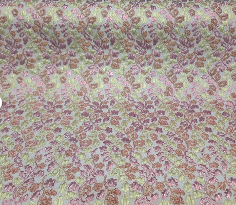 Brocade Jacquard Floral Fabric