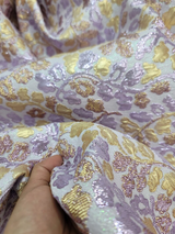 Brocade Jacquard Floral Fabric