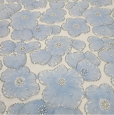 Beaded Bridal Lace Floral Tulle