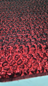 Burgundy Metallic Brocade Jacquard Fabric