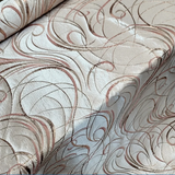 Brocade Jacquard Rose Gold Metallic