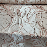 Brocade Jacquard Rose Gold Metallic