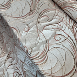 Brocade Jacquard Rose Gold Metallic
