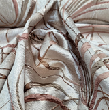 Brocade Jacquard Rose Gold Metallic