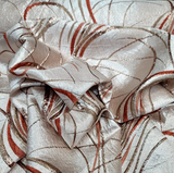 Gold Brocade Jacquard Metallic Textured