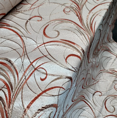 Gold Brocade Jacquard Metallic Textured