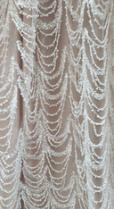 Beaded Lace Fabric by the Yard