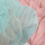 Sequined Chiffon Fabric