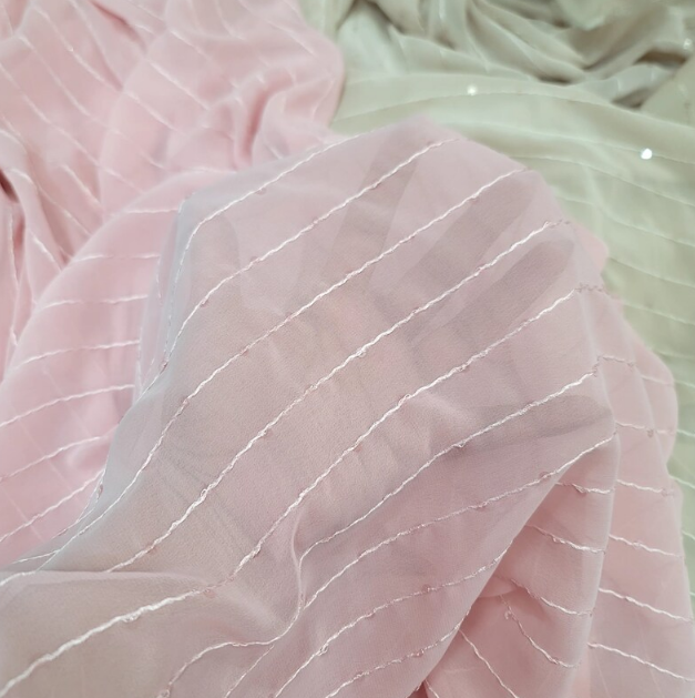 Sequined Chiffon Fabric