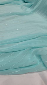 Sequined Chiffon Fabric
