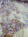 3D Embroidery Floral Fabric