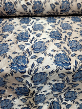 Brocade Jacquard Floral Metallic Fabric