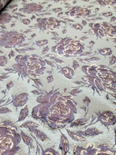 Brocade Jacquard Floral Metallic Fabric