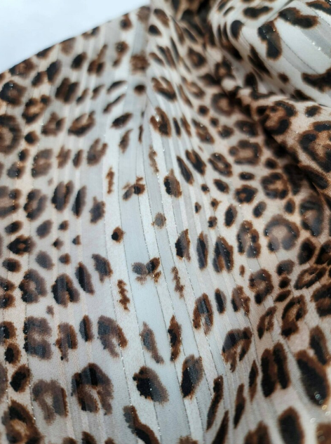 Gold Mylar Chiffon Fabric