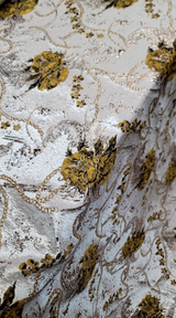 Brocade Jacquard Prom Fabric