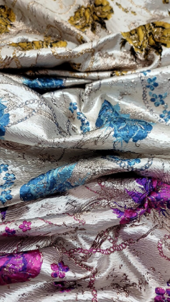 Brocade Jacquard Prom Fabric
