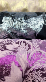 Brocade Jacquard Fabric Metallic Floral
