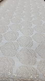 Brocade Jacquard Metallic Floral Champagne Gold