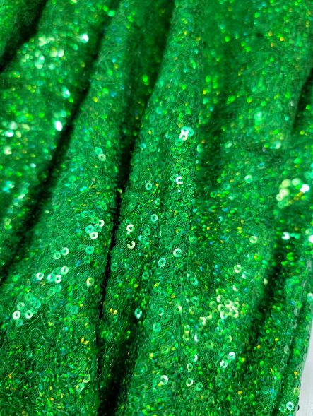 Sequin Fabric 3mm Hologram Glitz