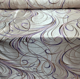 Brocade Jacquard Fabric Lavender Gold Metallic