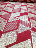 Brocade Jacquard Triangle Pattern Fabric