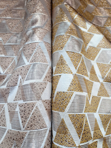 Brocade Jacquard Triangle Pattern Fabric