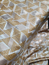 Brocade Jacquard Triangle Pattern Fabric