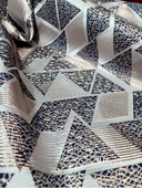 Brocade Jacquard Triangle Pattern Fabric