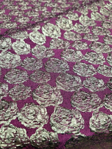 Gold Metallic Brocade Jacquard Fabric