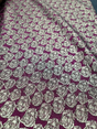 Gold Metallic Brocade Jacquard Fabric