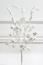 18” Snowy White Glitter Dew Berry Christmas Spray