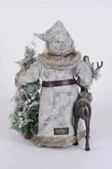 Lighted Snow Covered Wilderness Santa