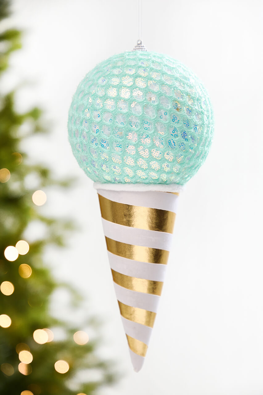 12" Mint Mesh Ice Cream Pick