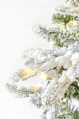 7.5' Snowcrest Pencil Pine Artificial Christmas Tree with 500 Color-Changing Lights