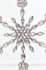 9.5" Crystal Jeweled Snowflake Ornament