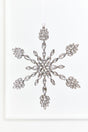 9.5" Crystal Jeweled Snowflake Ornament