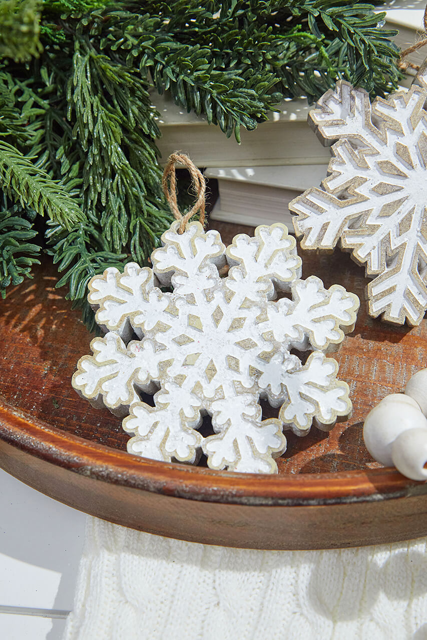 5” Resin Snowflake Ornament