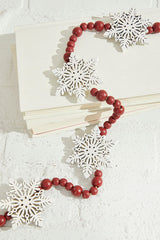 48" Beaded Snowflake Garland