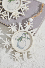6" Snowman Plywood Ornament
