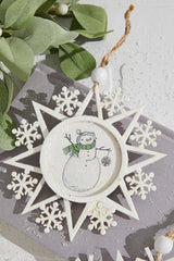 6" Snowman Plywood Ornament