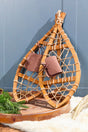 22" Wood Snowshoes - Set of 2