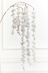 25" Snowy Hanging Berry Branch