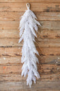 48" Winter Snowy Cedar Garland