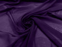Solid Chiffon Polyester Fabric - Solid Sheer Lightweight, 58/60" Width (1 Yard)