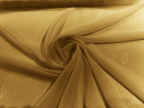 Solid Chiffon Polyester Fabric - Solid Sheer Lightweight, 58/60" Width (1 Yard)
