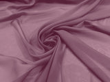 Solid Chiffon Polyester Fabric - Solid Sheer Lightweight, 58/60" Width (1 Yard)