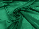 Solid Chiffon Polyester Fabric - Solid Sheer Lightweight, 58/60" Width (1 Yard)