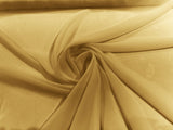 Solid Chiffon Polyester Fabric - Solid Sheer Lightweight, 58/60" Width (1 Yard)